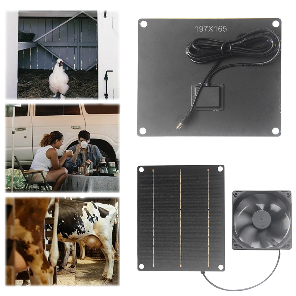 6V 6W Solar Exhaust Fan Waterproof Mini Ventilator Solar Powered Exhaust Fan Kit Roof Exhaust Fan fo