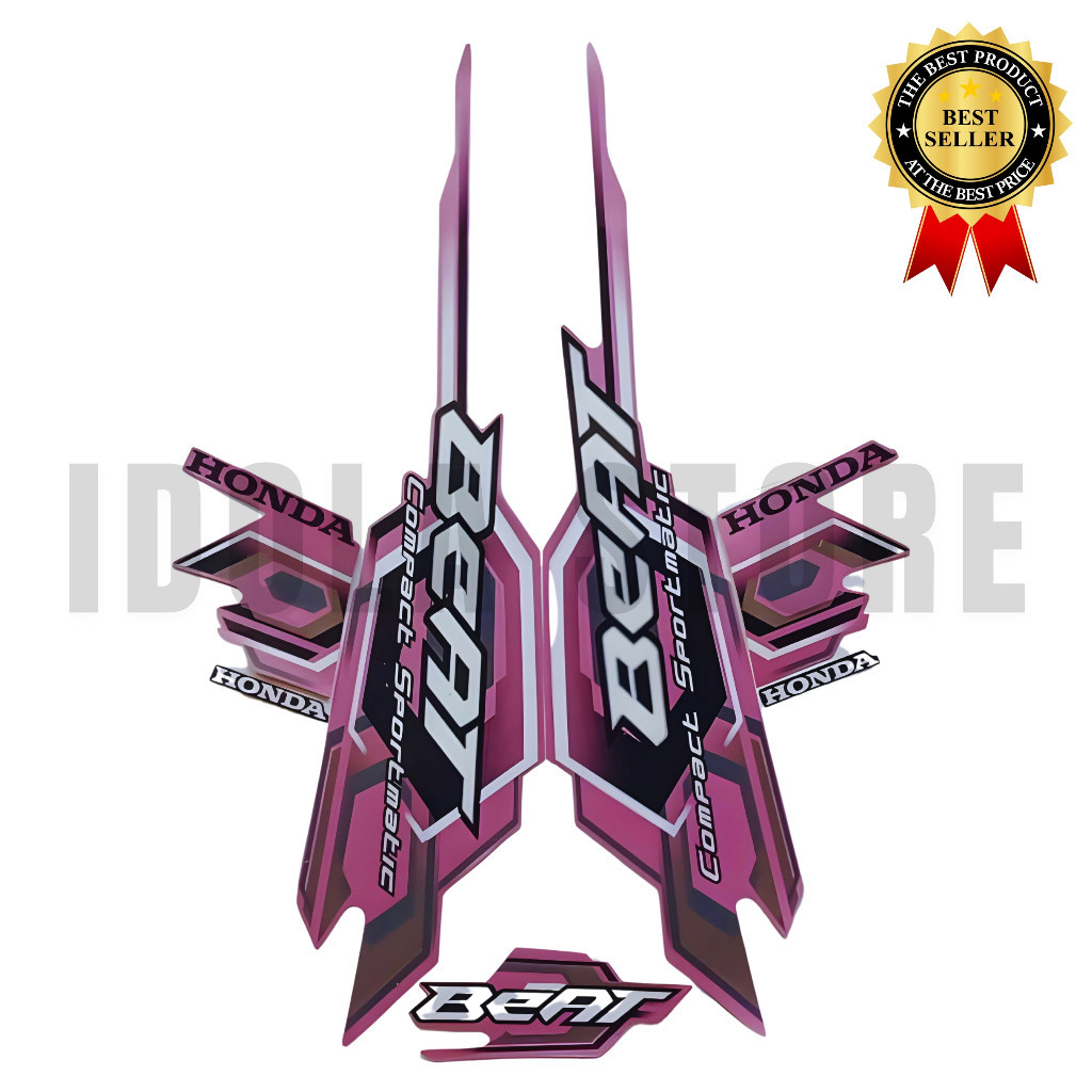 Sticker Striping Motor Honda Beat Karbu 2008 Magenta list body motor beat Karbu