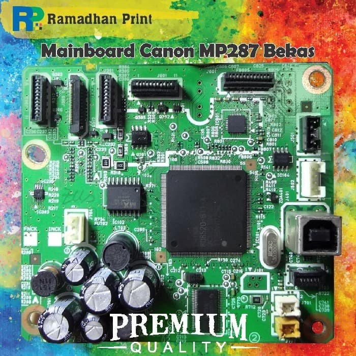 Mainboard Printer Canon MP287 Board Motherboard PCB Printer Pixma 287 Original Cabutan