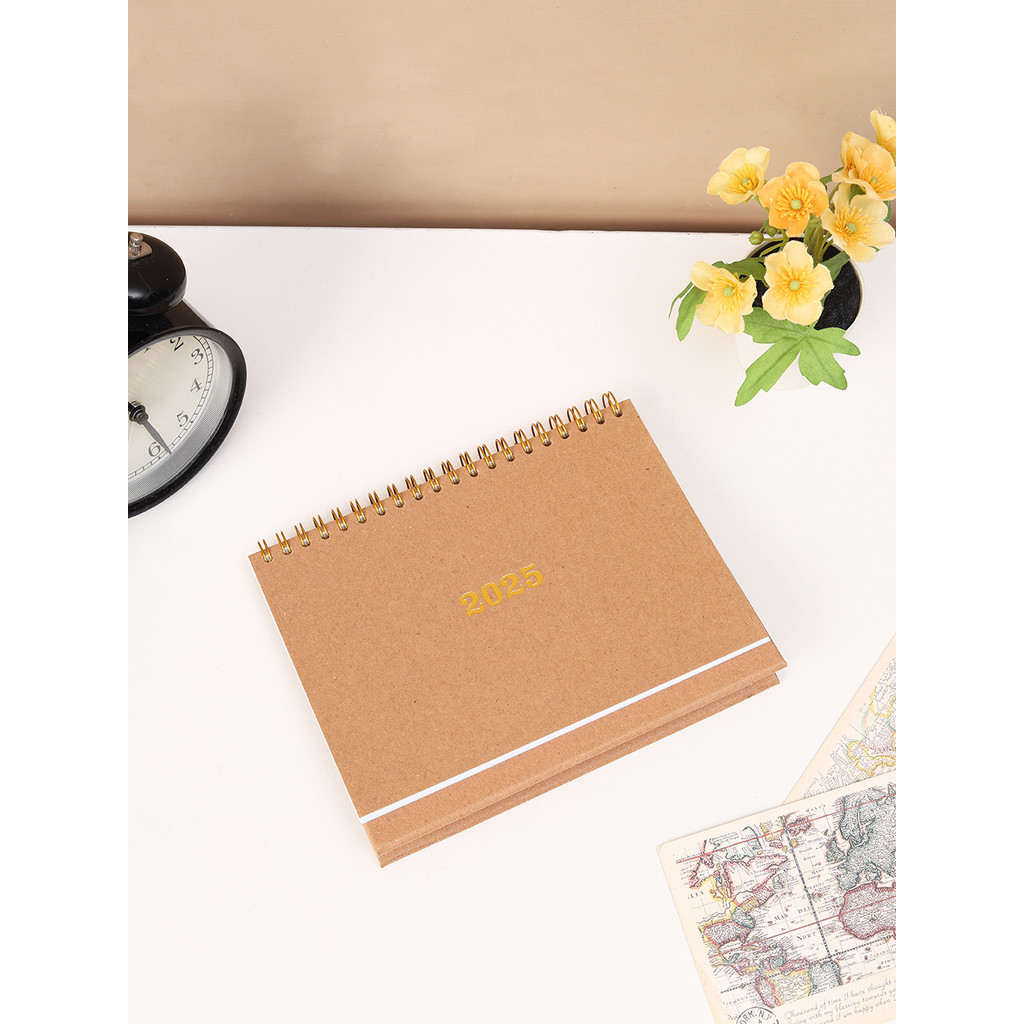 

365planner.id Desk Calendar 2025 Uk B6 #Kraft - Kalender Meja Aesthetic