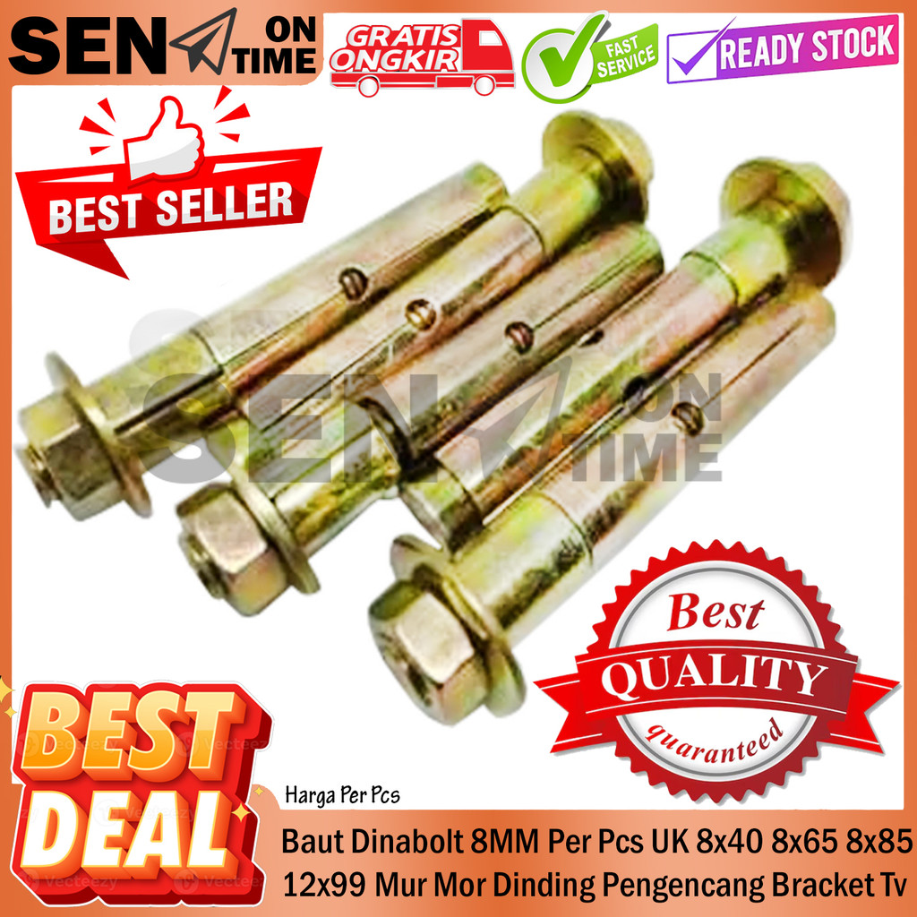 Baut Dinabolt 8MM Pcs 8x40 8x6 Baut Dinabolt 8MM Per Pcs 8x40 8x65 8x85 Mur Mor Dynabolt Dinabol Dyn
