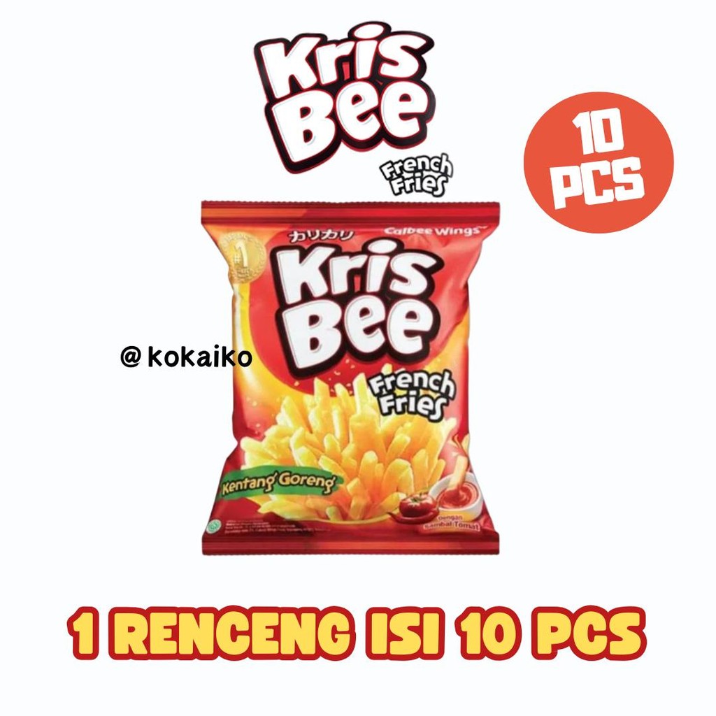 

Krisbee French Fries 20 gram | 1 renceng isi 10 pcs - Cemilan