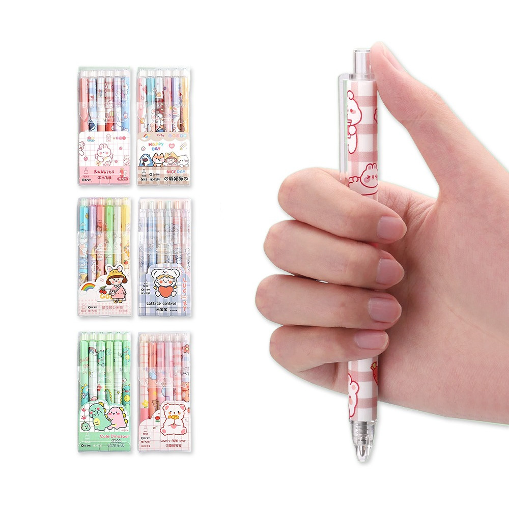 

Pulpen Set Karakter Lucu Zamzam0425 H643 Pulpen Mekanik isi 6pcs Bolpoin Gel Keren
