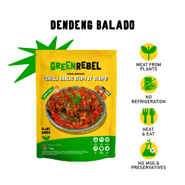 

Green Rebel Beefless Dendeng Balado | Heat & Eat | 160gr