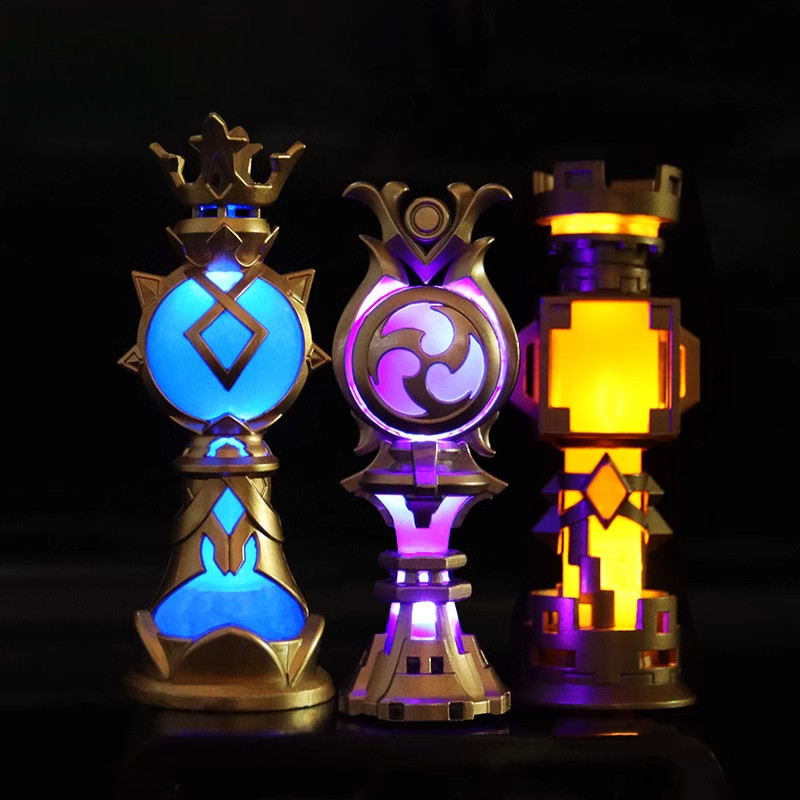 Genshin Impact Weapon Thor Gnosis Anime Game Toys Kawaii Novel Collection Wendy Heart of God Prop Gi