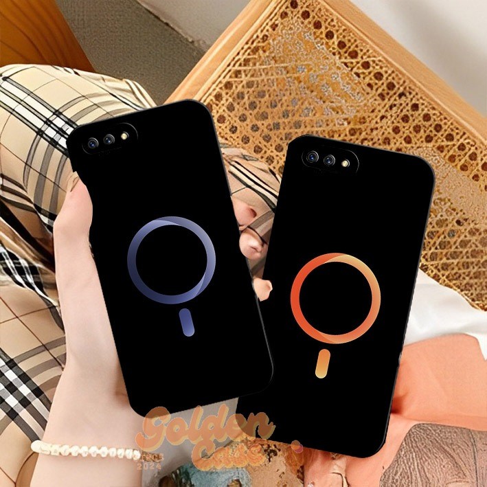 SOFTCASE PRO CAMERA HP OPPO A3S / Realme C1 / OPPO A1K / Realme C2 Motif Logo iphone bulat- Case Kek