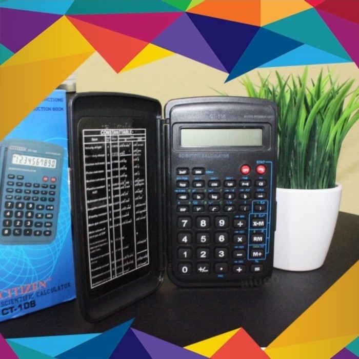 

KALKULATOR ILMIAH / SEKOLAH . CT108 - CALCULATOR SCIENTIFIC CT 108 Cod