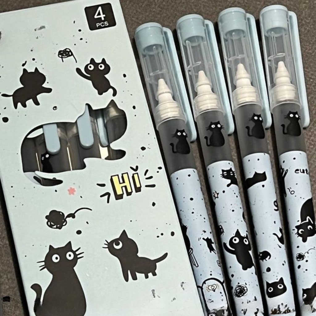 

[doodledreams] Pulpen Cute CAT & PUPPY 1 SET Isi 4 PCS / Cute Pen / Pulpen Lucu/ Alat Tulis Sekolah