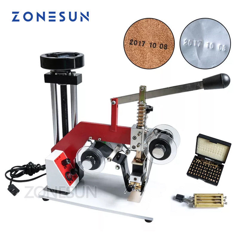 

SPECIAL PRICE ZONESUN ZY-RM5-E(2) Color Ribbon Hot Printing Machine Date Code Ribbon Hot Foil Stamping Machine,Batch Number Foil Embossor