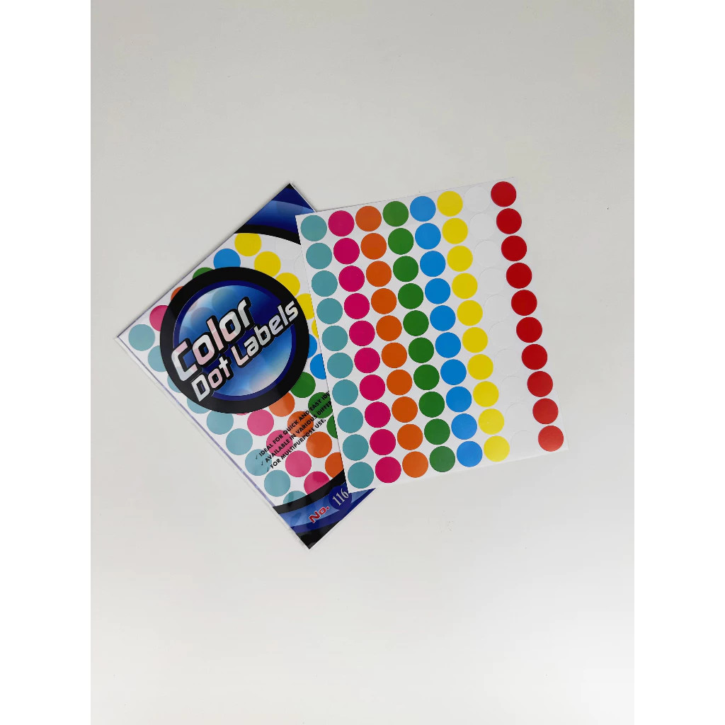 

LABEL LINGKARAN NO.116 / T&J LABELS COLOR DOT NO.116 / LABEL BULAT