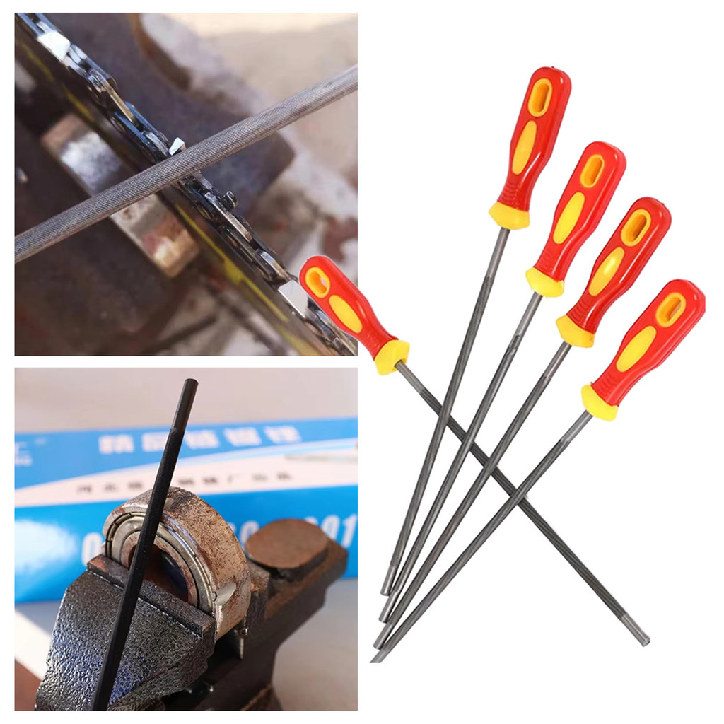 Kikir Gergaji Set Kikir Baja / Gergaji Mesin Kikir Profesional / 4.0Mm 4.8Mm 5.5Mm Alat Kikir Besi