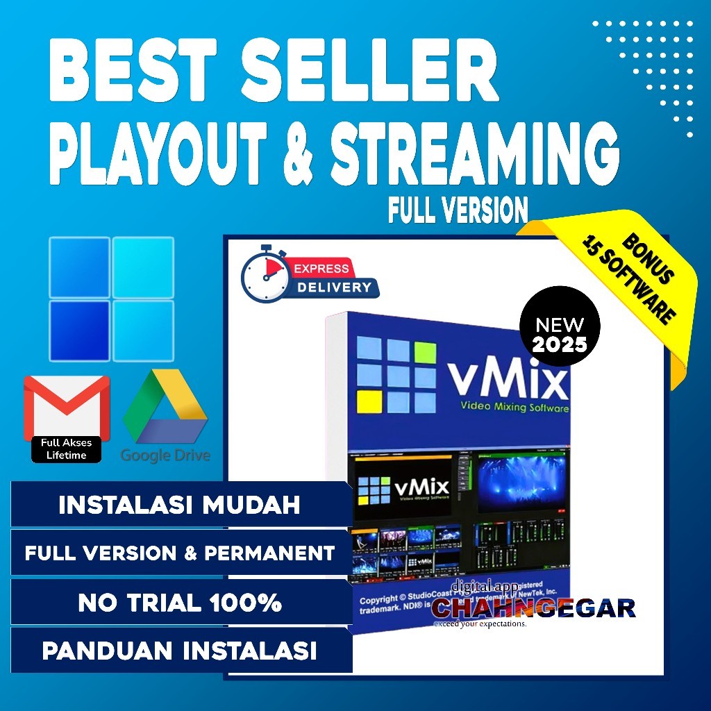 vMix Pro 27 Full Version Lifetime Software vMix 26 Pro video audio mixer Live Streaming vMix 24, vMi