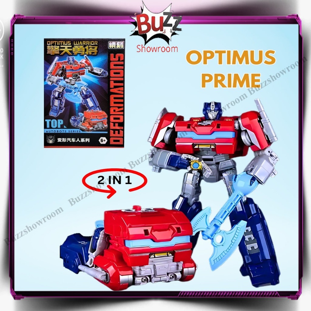 ZARISHOP.ID Transformers Deformation Figure Robot Optimus One Prime Warrior JK-10