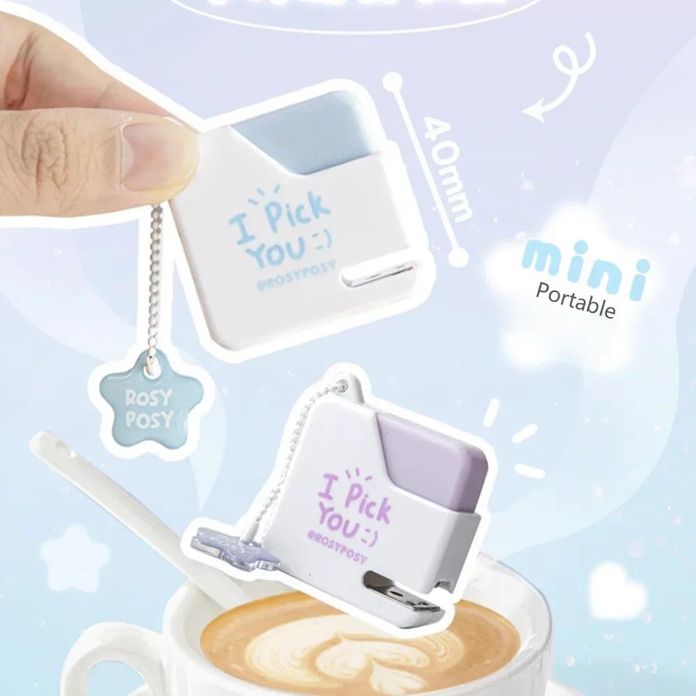 

Color Mini Portable Stapler With 40pcs No.10 Staples Paper Binding Machine Bookbinding Machine Office School Binding Supplies