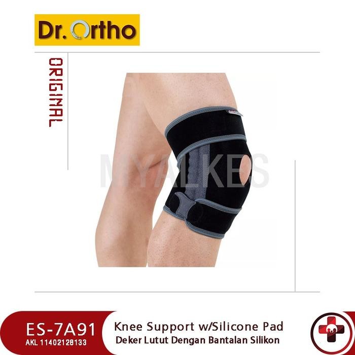 Deker Lutut Dengan Bantalan Silicon / Knee Support Dr Ortho ES-7A91