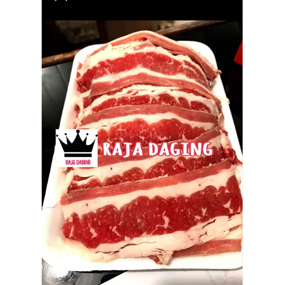 

USA BEEF SLICE / DAGING SAPI SLICE TIPIS @1Kg - HIGH QUALITY