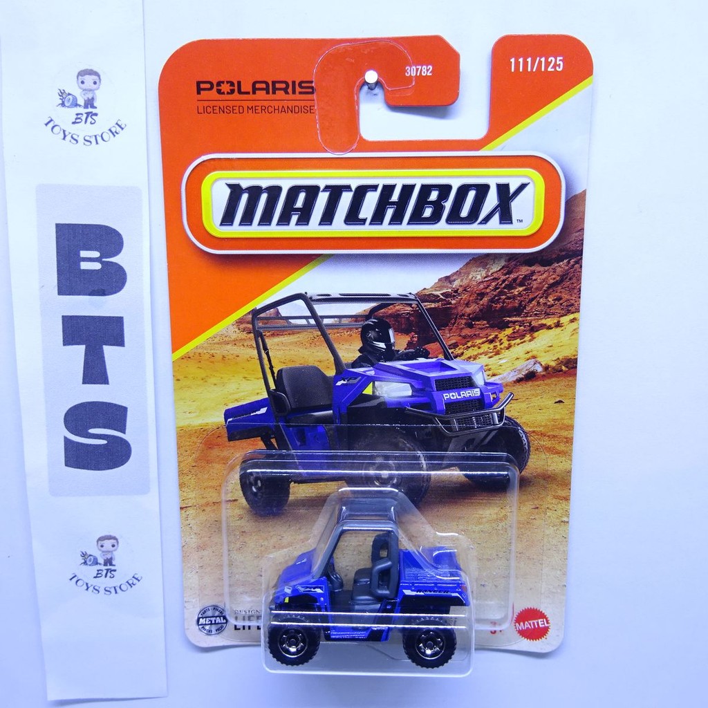 Matchbox Polaris Ranger EV Biru Hitam