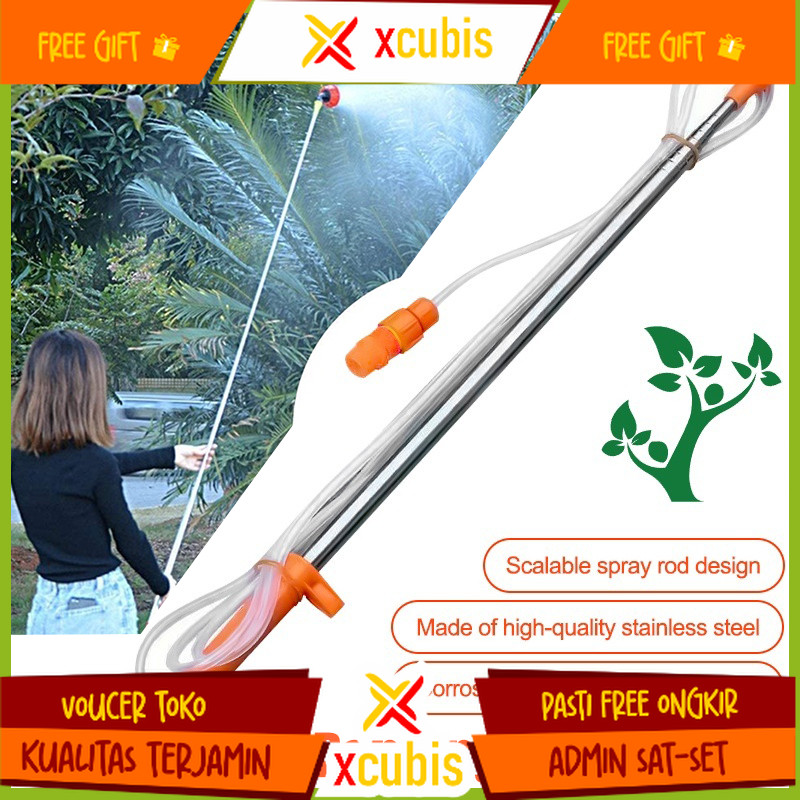 Stick Sprayer Panjang Elektrik 2.6/3.6M Stainless Steel Stick teleskopik panjang Pesticide Spray Spr