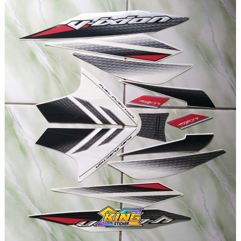 stiker striping yamaha vixion new 2014 putih