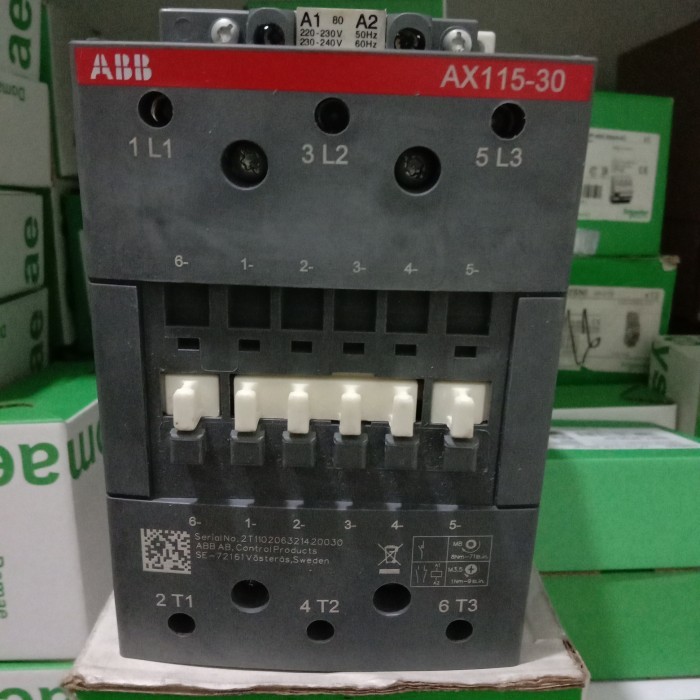 kontaktor abb ax115 220v
