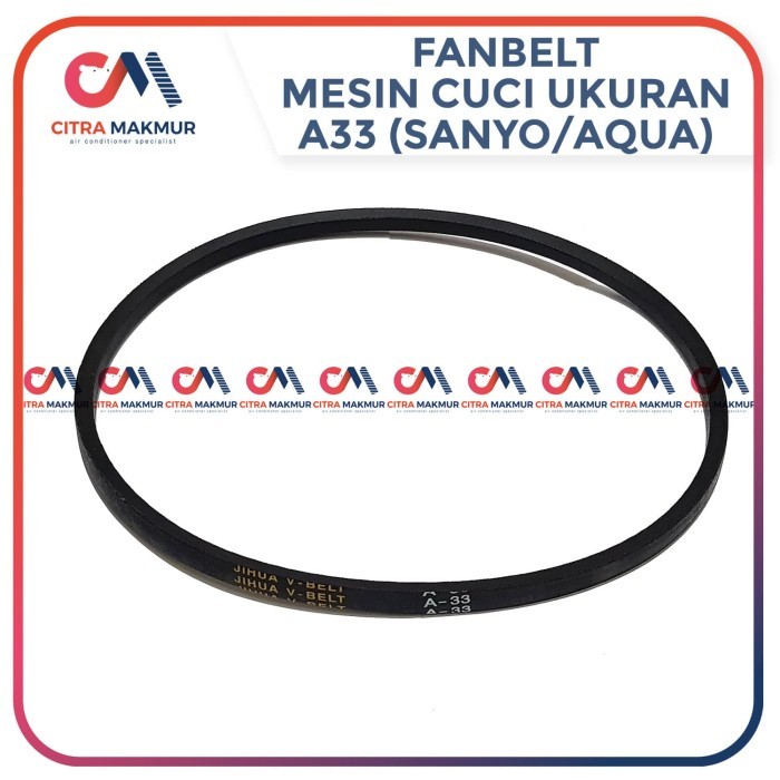 (FS) Vanbelt A33 Mesin Cuci Sanyo Sharp Fan Belt Fanbelt A 33 A-820E