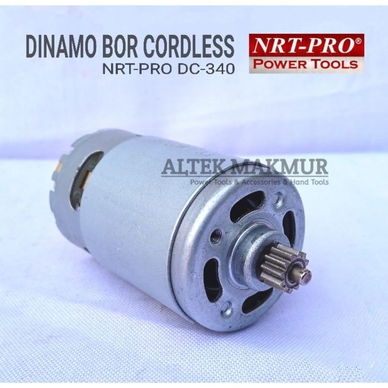 NRT PRO 340 DC Dinamo Motor Bor Cordless Bor Baterai 21V + Gear 12Gigi / Bor Cas Cordles Drill DC340