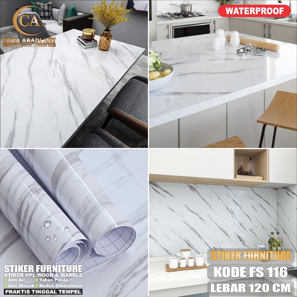 Stiker Hpl Sticker Marmer Serat Kayu Premium Tekstur Pelapis Furniture Meja Lemari Kayu Kaca Kitchen