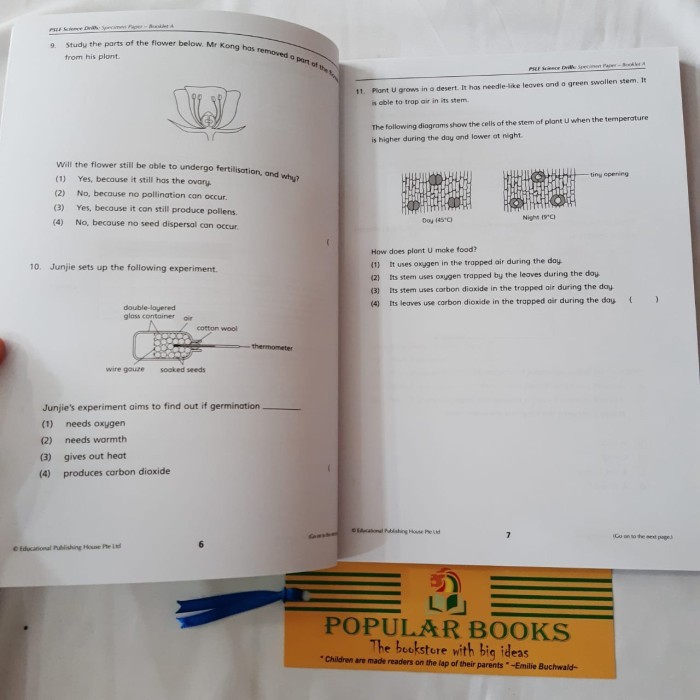 

PSLE Science Drills