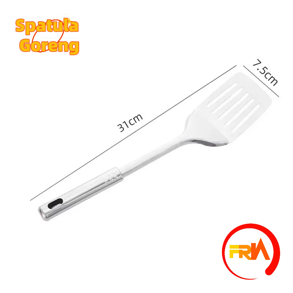 garansi frn kitchenware - spatula stainless set 4 in 1 sodet sutil set isi 4in1 alat masak high