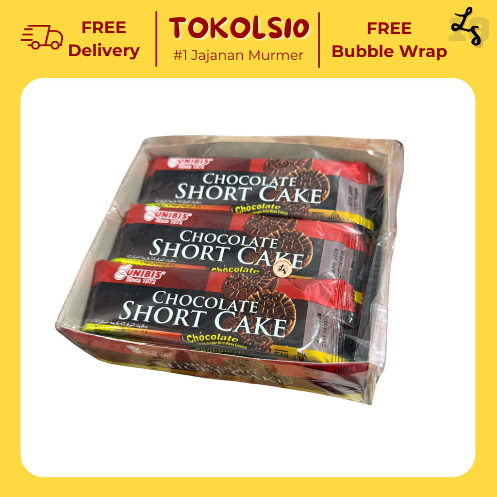 

Unibis Chocolate Short Cake Biskuit Cokelat 1 Pak isi 12 pcs x 31gr