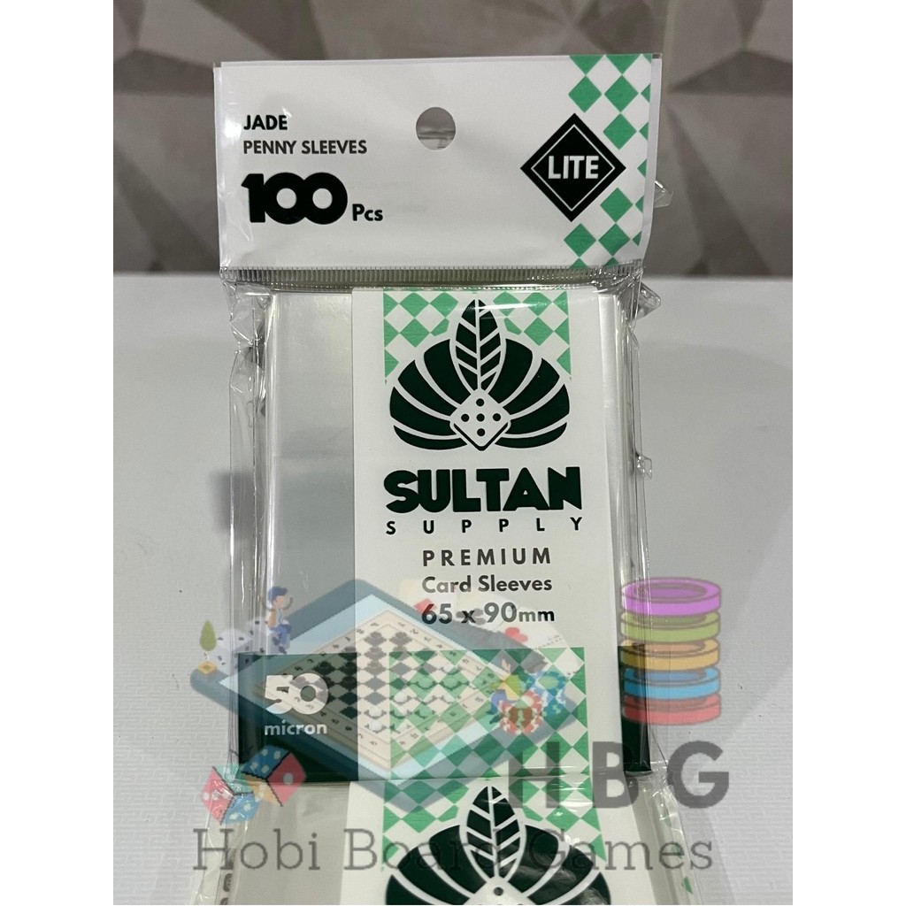 

Sultan Supply 50 Micron Lite 65x90mm Premium Card Sleeves Penny (Jade) 100Pcs