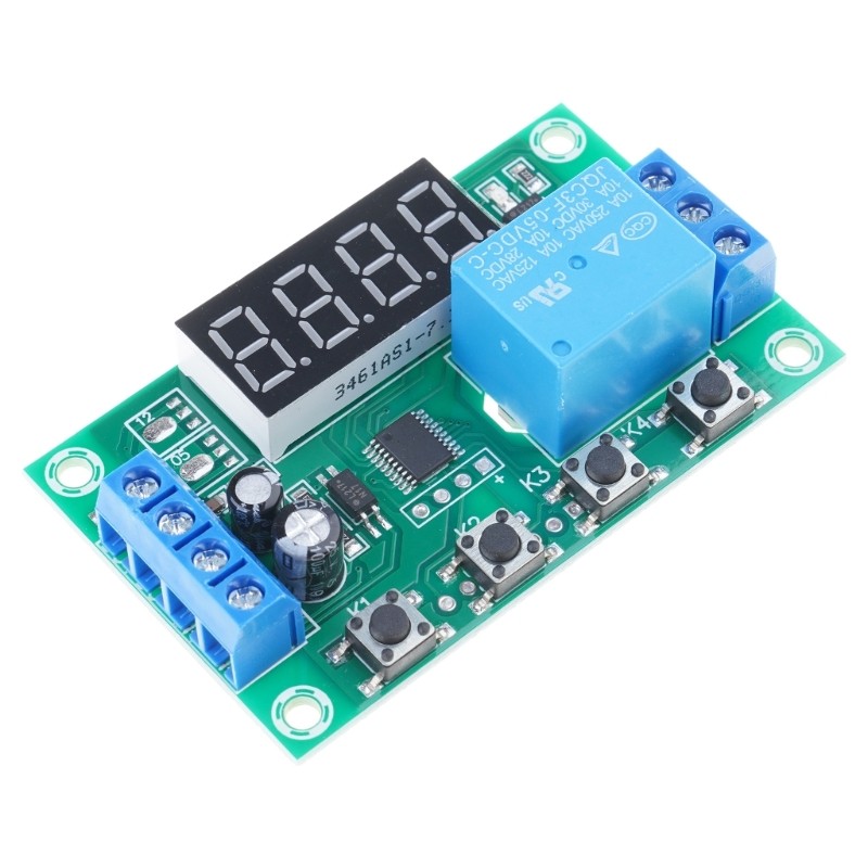 (1sz4yh62ci) YYC-2S LED Display Timer Relays Module Adjustable Time Delay for Automation Control 5V 