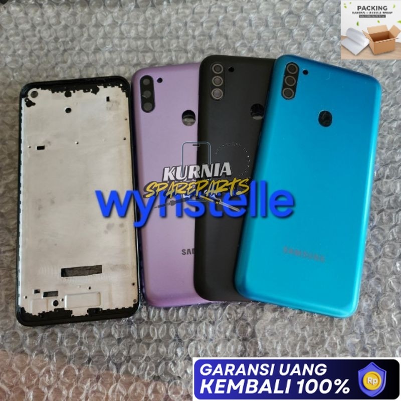 GARANSI AMAN SAMSUNG M11 - Backdoor Tutup Belakang Hp Samsung Galaxy M11 M115F - Frame Lcd / Tarakan