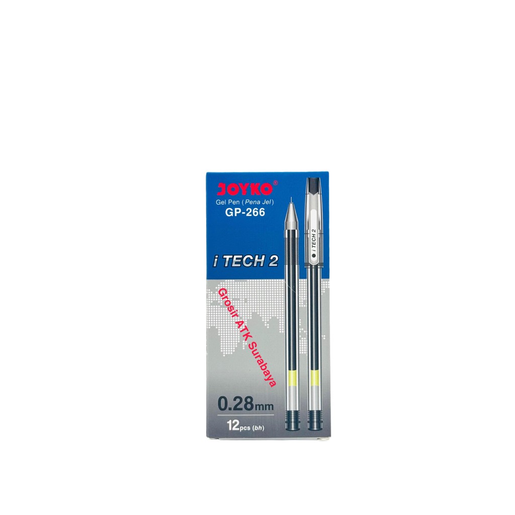 

( DAPAT 12 PCS / 1 PAK ) BOLPEN JOYKO iTech 2 GP-266 / Pulpen Bolpoin HITECH Joyko GP-266 0.28 mm