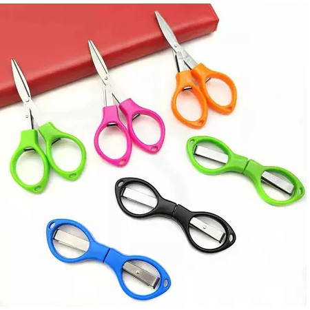 

GUNTING LIPAT MINI PORTABLE TRAVEL SCICCORS MUDAH DIBAWA KECIL SERBAGUNA KACAMATA STAINLESS STEEL ERGONOMIS PRAKTIS