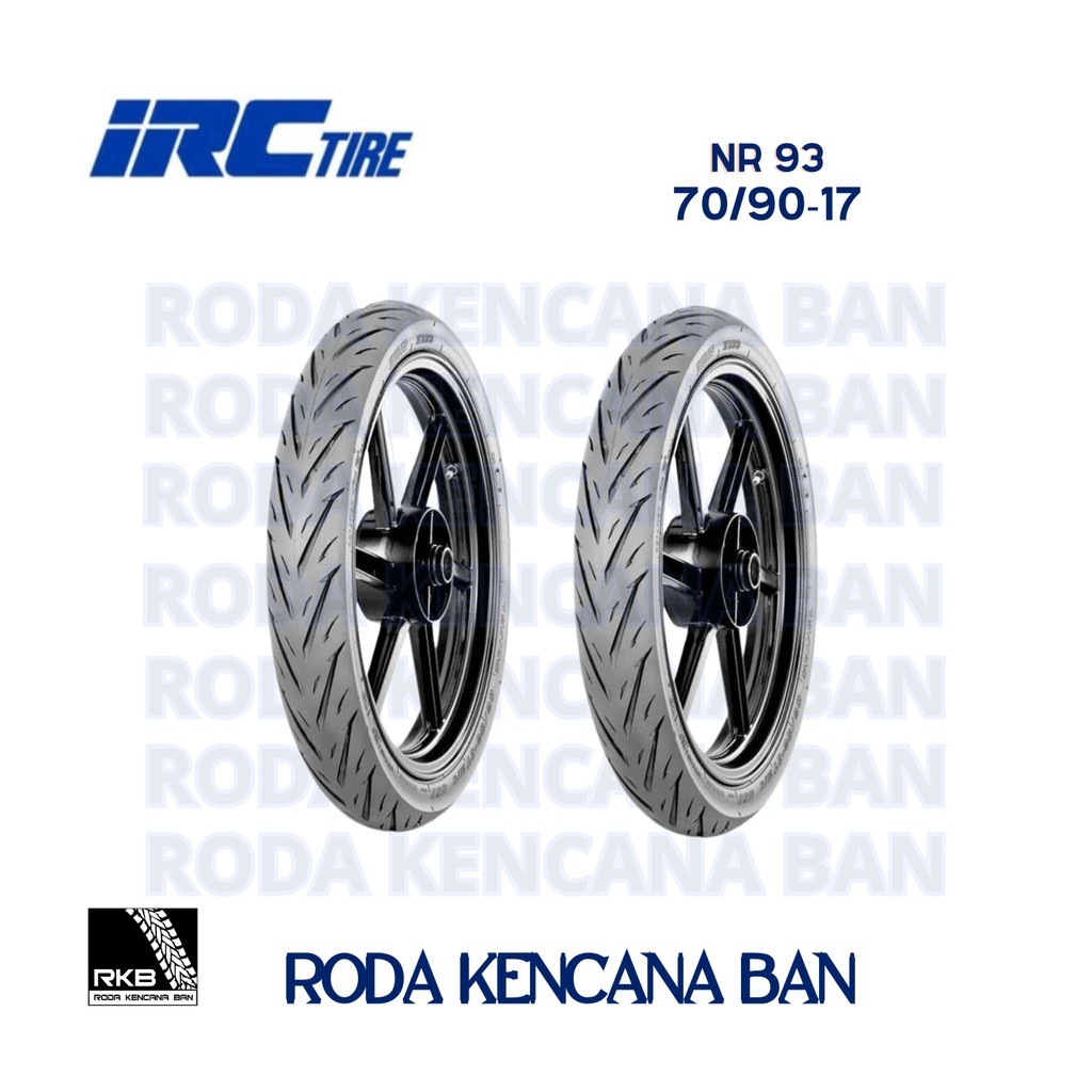 Ban IRC NR 93 size 70/90 R17 - Tubeless Ban Depan Supra x 125, Revo,Blade 125, Jupiter Z1, Vega Forc