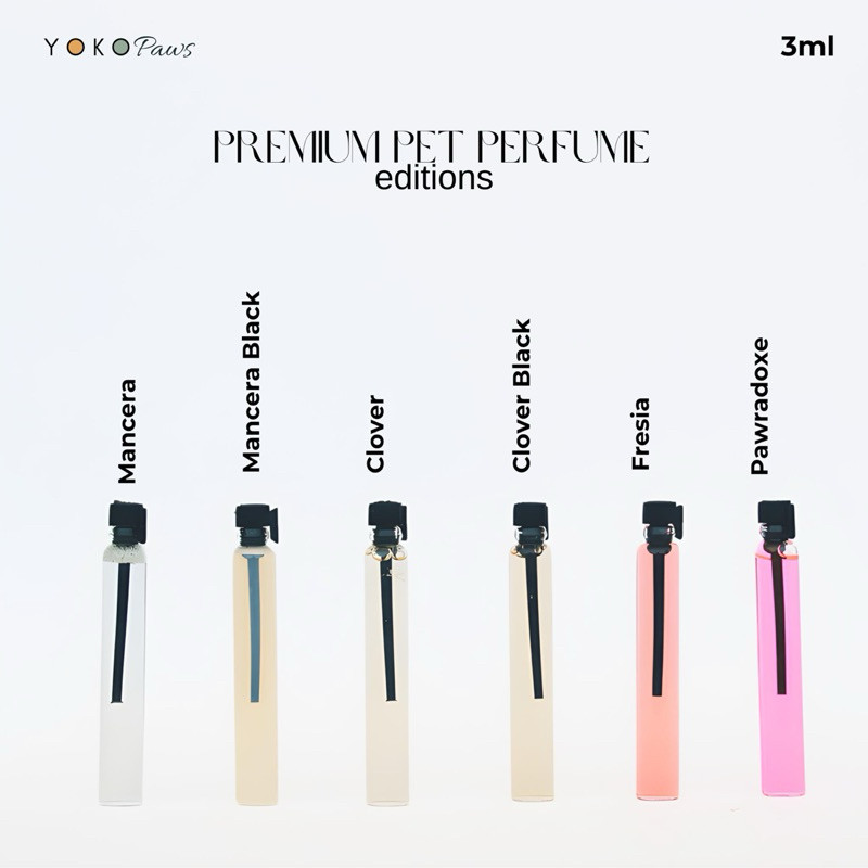 Yoko Paws Premium Pawfume 3ML  (FOR PETS) COCO PAWNEL, TWILLY PAWMES , PAW MALONE , PAWLINO | Parfum