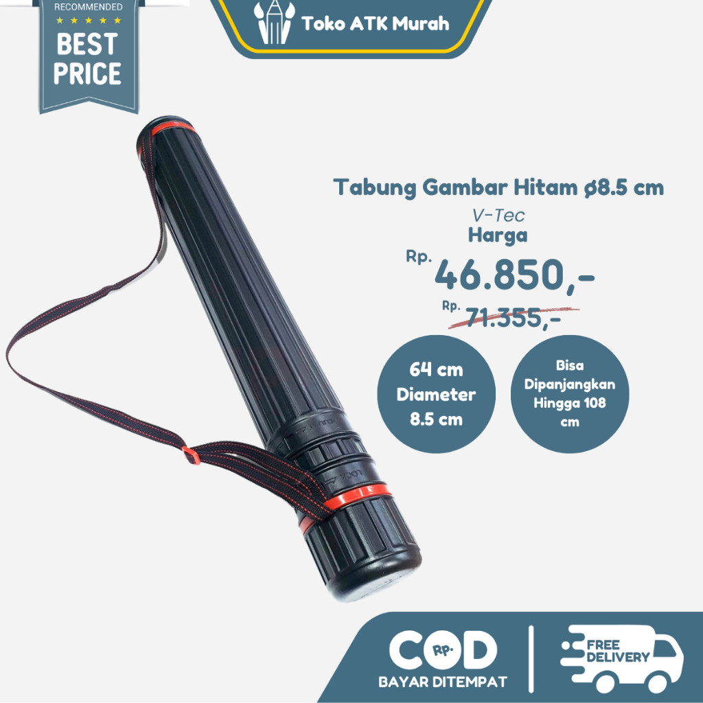 

PROMO/ Tabung Gambar Drafting Tube V-Tec 8.5 cm - Tabung Alat Gambar Arsitek
