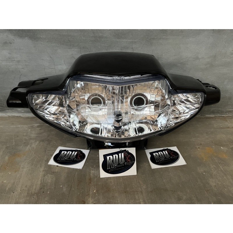 batok depan set reflektor honda supra fit lama tipe rem depan tromol dan cakram tahun 2002 2003 2004