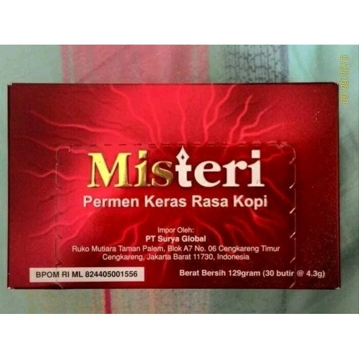 

MISTERI CANDY PERMEN RASA GINGSENG HAMMER BT0
