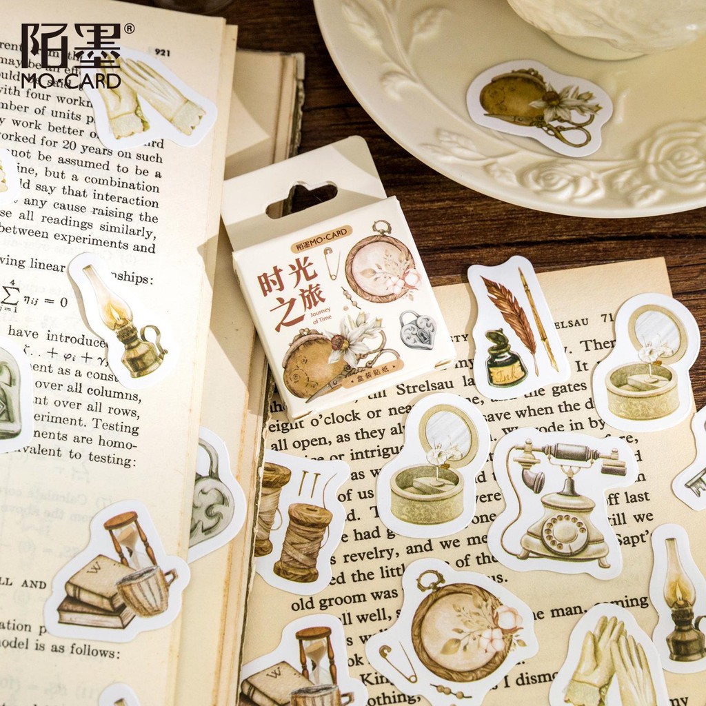 

Sticker Pack 46 Lembar VINTAGE JOURNALLING DIY CRAFT Aesthetic Scrapbook Planner Stiker