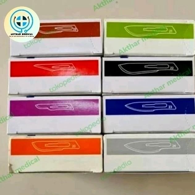 Bisturi aesculap Bbraun / surgical Blade sterile broun / bisturi herenz - no 23 bbroun