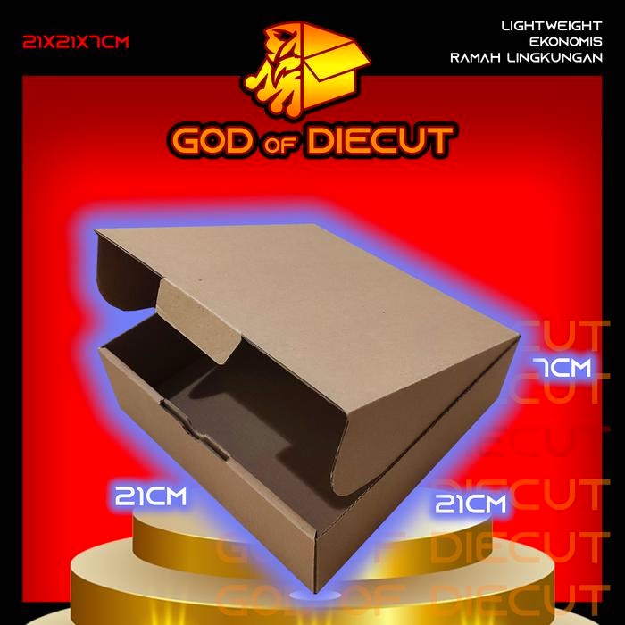 

KARDUS DIECUT 21x21x7 CM - Karton Kotak Packaging Packing Box Pizza