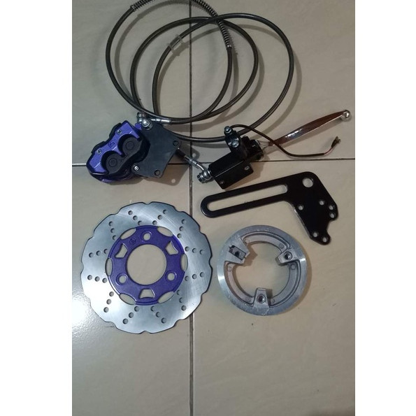 Disc Brake Kit Set Rem Cakram Sepeda Motor Listrik Komplit