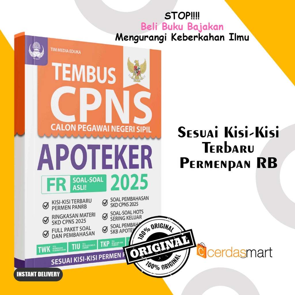 Buku Tes Cpns- Tebus TES CPNS APOTEKER 2025