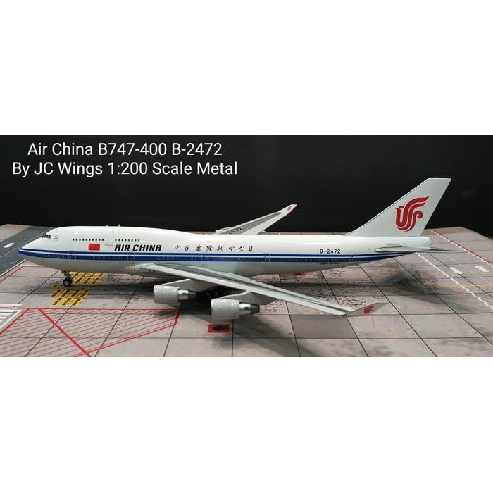 KL58 Air China B747-400 B-2472 By JC Wings 1:200 Scale Metal