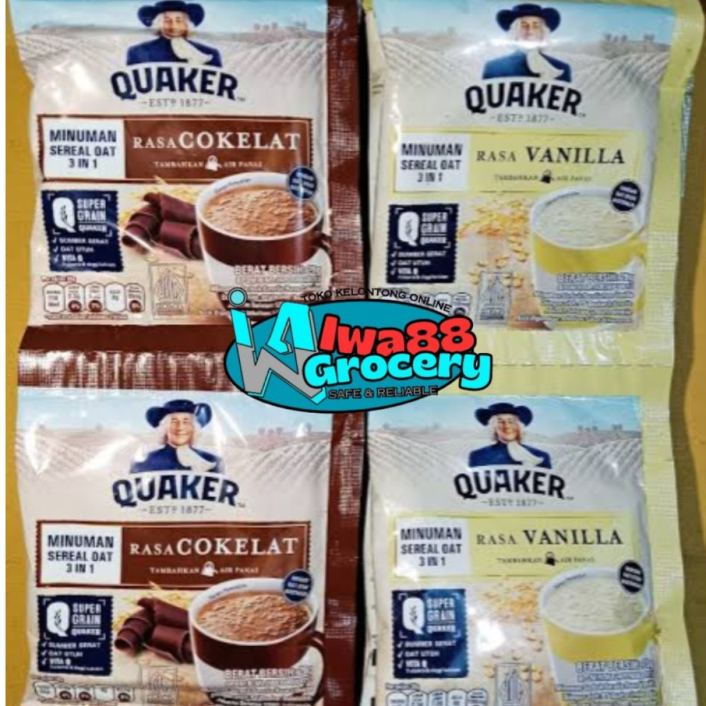 

Quaker 3 in 1 minuman sereal ecer 1 sachet