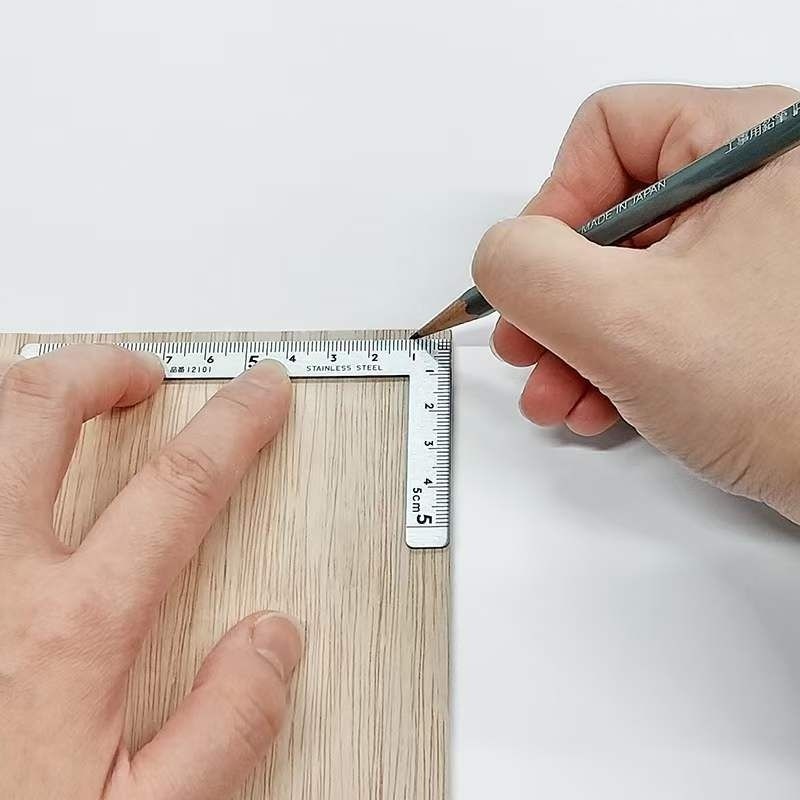 

SHINWA 12101 Penggaris Siku Mini 5 x 10cm Stainless Steel Rules