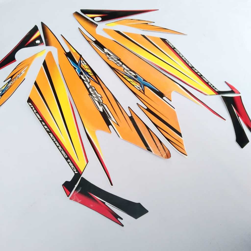 NOS/ STICKER BODY STRIPING SET MOTOR  SUPRA X 125D 2005