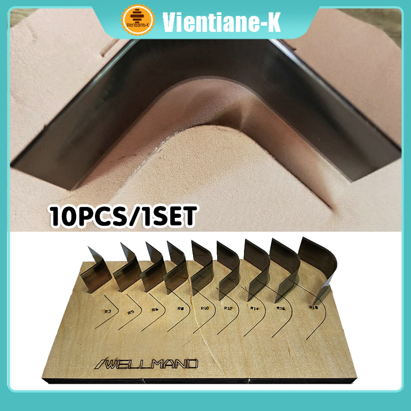 

10pcs Leather Rounded Corner Punch Pemotong Sudut Kulit Round Corner Knife / Leather Tools